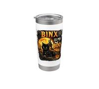 My Boo - Lindo diseño de gatos negros de Halloween Vaso térmico de acero inoxidable de doble pared