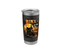 My Boo - Lindo diseño de gatos negros de Halloween Vaso térmico de acero inoxidable de doble pared