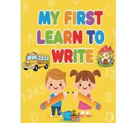 My book for teaching writing and coloring: All-in-One Activity Book with Line Tracing, Alphabet, Numbers, and Fun Coloring Pages for Toddlers and Preschoolers Ages 3-5