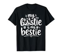My Bostie Is My Bestie Dog Lover Funny Boston Terrier Pet Camiseta