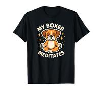 My Boxer Dog medita Lindo Arte Divertido Camiseta