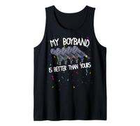 My Boyband Is Better Than Yours Funny Concierto Camiseta sin Mangas