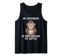 My Boyfriend Is Hotter Than My Coffee Camiseta sin Mangas