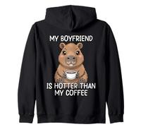 My Boyfriend Is Hotter Than My Coffee Sudadera con Capucha