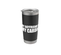 My Boyfriend Is My Cardio Vaso térmico de acero inoxidable de doble pared