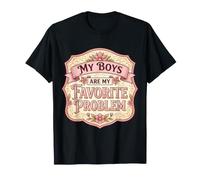My Boys Are My Favorite Problem Divertido Día de la Madre Mamá Hijos Camiseta