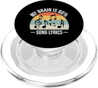 My Brain is 80% Percent Letras de Canciones Funny Music PopSockets PopGrip para MagSafe