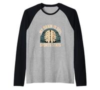 My Brain Is 90% Sports Stats Conocimiento atlético |- Camiseta Manga Raglan
