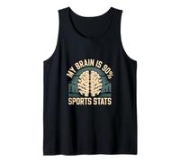 My Brain Is 90% Sports Stats Conocimiento atlético |- Camiseta sin Mangas