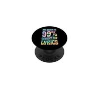 My Brain Is 99% Detroit Rap Letras PopSockets PopGrip Adhesivo