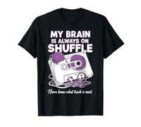 My Brain Is Always On Shuffle - Cita Divertida de Conciencia sobre la Epilepsia Camiseta