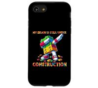 My Brain Is Still Under Construction Master Builder Dabbing Carcasa para iPhone SE (2020) / 7/8