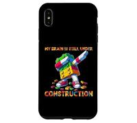 My Brain Is Still Under Construction Master Builder Dabbing Carcasa para iPhone XS MAX