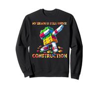 My Brain Is Still Under Construction Master Builder Dabbing Sudadera