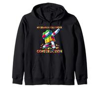 My Brain Is Still Under Construction Master Builder Dabbing Sudadera con Capucha