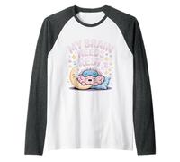 My Brain Needs Rest Burnout Tired Mood Exhausted - Camiseta Manga Raglan