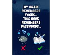 My Brain Remembers Faces...This Book Remembers Passwords...: our Secure Offline Organizer for Websites, Wi-Fi, and Software Licenses.