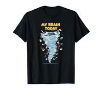 My Brain Today Chaos Tornado Lista de tareas mentales Cool Funny Art Camiseta