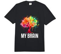 My Brain Tree Rainbow Splash Neurodivergente Adulto Comfort Colors Adult Heavyweight T-Shirt