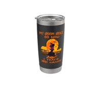 My Broom Broke So Now I Teach 3rd Grade Teacher Halloween Vaso térmico de acero inoxidable de doble pared