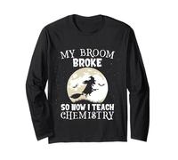 My Broom Broke So Now I Teach Chemistry Funny Halloween Manga Larga