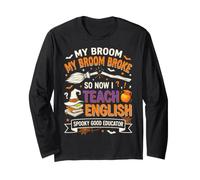 My Broom Broke So Now I Teach English Funny Halloween Manga Larga