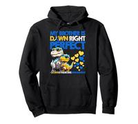 My Brother Is Down Right Perfect Down Síndrome Concientización T21 Sudadera con Capucha