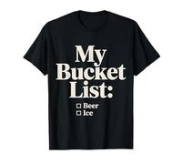 My Bucket List Beer Ice Drinker Routine Party Bar - Camiseta