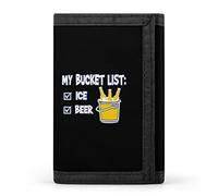 My Bucket List - Cartera de tres pliegues con bolsillo frontal con ventana de identificación, regalos para hombres y mujeres, Estilo:, Talla única, MHXYZHW