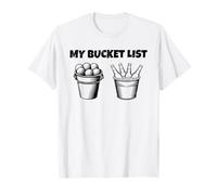 My Bucket List Divertido Golf y Cerveza para Papá Camiseta