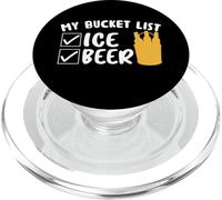 My Bucket List Ice Beer Team Drinking Beer Lover Drinker PopSockets PopGrip para MagSafe