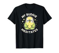 My Budgie Meditates - Lindo Tema de pájaro Loro Camiseta