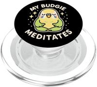 My Budgie Meditates - Lindo Tema de pájaro Loro PopSockets PopGrip para MagSafe