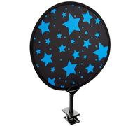 My Buggy Buddy Parasol para cochecito o asiento de coche, parasol de ajuste universal, protección UPF 50+, fácil de plegar/abrir, 34 cm de diámetro, estrellas azules