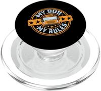 My Bus My Rules - School Bus Driver Driving Quotes PopSockets PopGrip para MagSafe