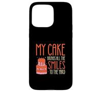My Cake trae todas las sonrisas al patio divertidos pasteleros Carcasa para iPhone 15 Pro Max