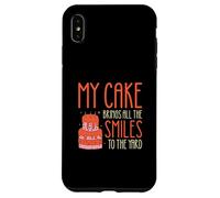 My Cake trae todas las sonrisas al patio divertidos pasteleros Carcasa para iPhone XS Max
