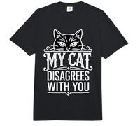 My Cat Disagrees with You Actitud de Mascota Felina - Comfort Colors Adult Heavyweight T-Shirt