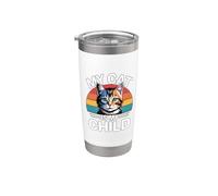 My Cat Is My Child Vaso térmico de acero inoxidable de doble pared