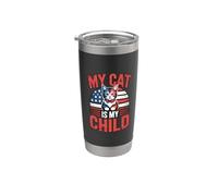 My Cat Is My Child Vaso térmico de acero inoxidable de doble pared