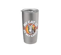 My Cat Is My Child Vaso térmico de acero inoxidable de doble pared