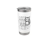 My Cat Is My Child Vaso térmico de acero inoxidable de doble pared