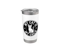 My Cat Is My Child Vaso térmico de acero inoxidable de doble pared