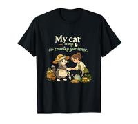 My Cat Is My Co-Country Gardener Planta para Gatos Camiseta