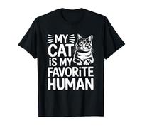 My Cat Is My Favorite Human Camiseta