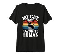 My Cat Is My Favorite Human Camiseta Premium