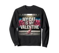 My Cat Is My Valentine Sphynx Street Graffiti Amante de los Gatos Sudadera