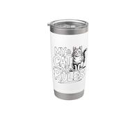 My Cat My Rules Vaso térmico de acero inoxidable de doble pared