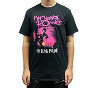 My Chemical Romance Camiseta Black Parade March Band Logo Oficial Hombres Negro, Negro, Large