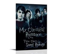 My Chemical Romance Three Cheers for Sweet Revenge- Impresiones decorativas modernas para dormitorio, sala de estar, oficina, con lienzo resistente a la decoloración, 60 x 90 cm, My Chemical Romance